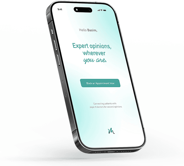 Mobile app screen showing booking an appointment with expert opinions.
