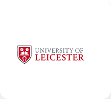 University of Leicester logo with Med Mend branding for healthcare app.